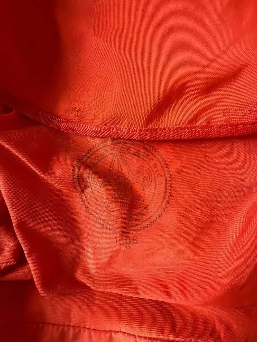 Vintage Boy Scouts of America Red Nylon Backpack with Aluminum External Frame